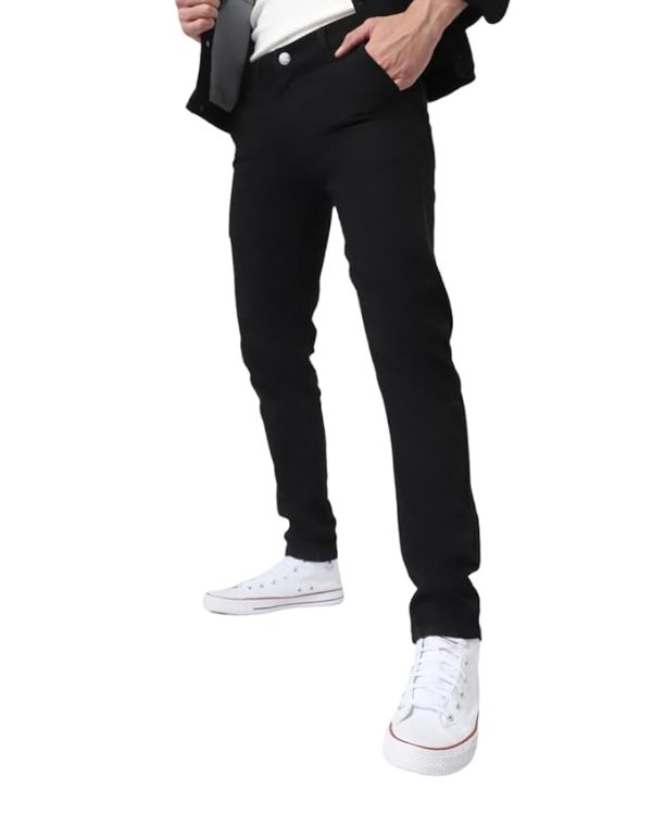 Urbano Fashion Men's Slim Fit Black Stretch Jeans (Copy)