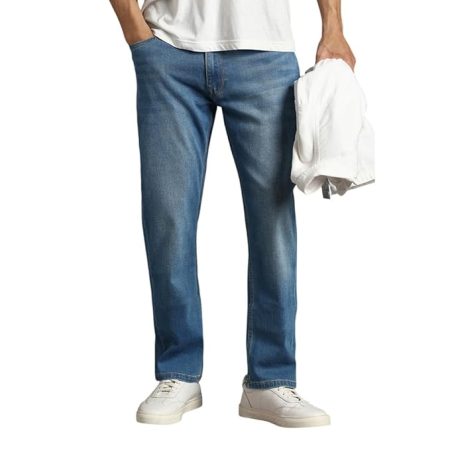 Urbano Fashion Men's Slim Fit Black Stretch Jeans
