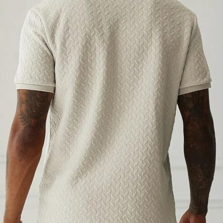 Men's Everyday Solid Regular Fit Polo | Cotton Rich | Premium Pique Weave