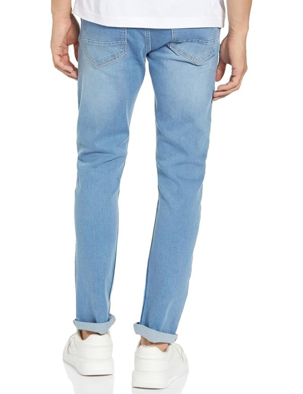 Men's Slim Tapered Jeans | Heavy Wash Denim | Casual Wear | Modern Fit