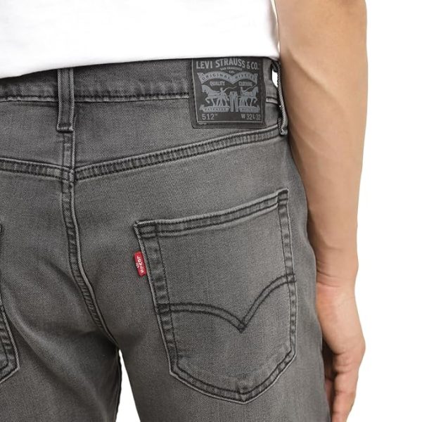 Men's 512 Slim Tapered Fit Mid Rise Black Jeans