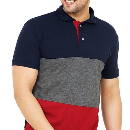 LEOTUDE Men's Matty Regular Fit Plain Polo T-Shirt