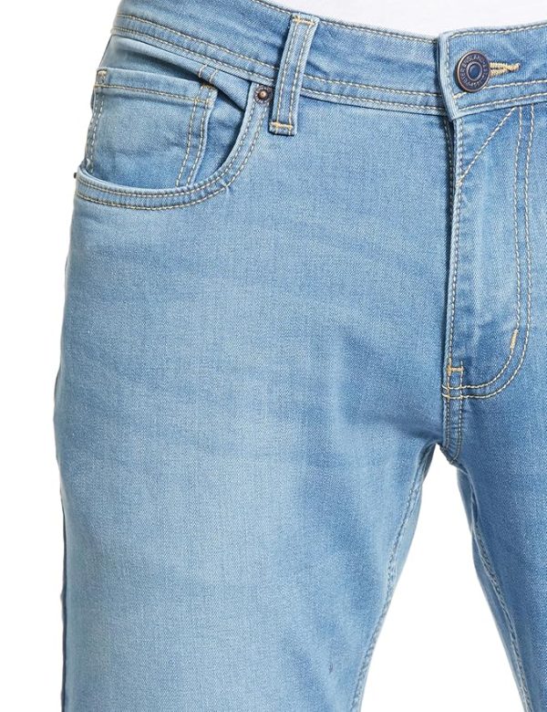 Men's Slim Tapered Jeans | Heavy Wash Denim | Casual Wear | Modern Fit